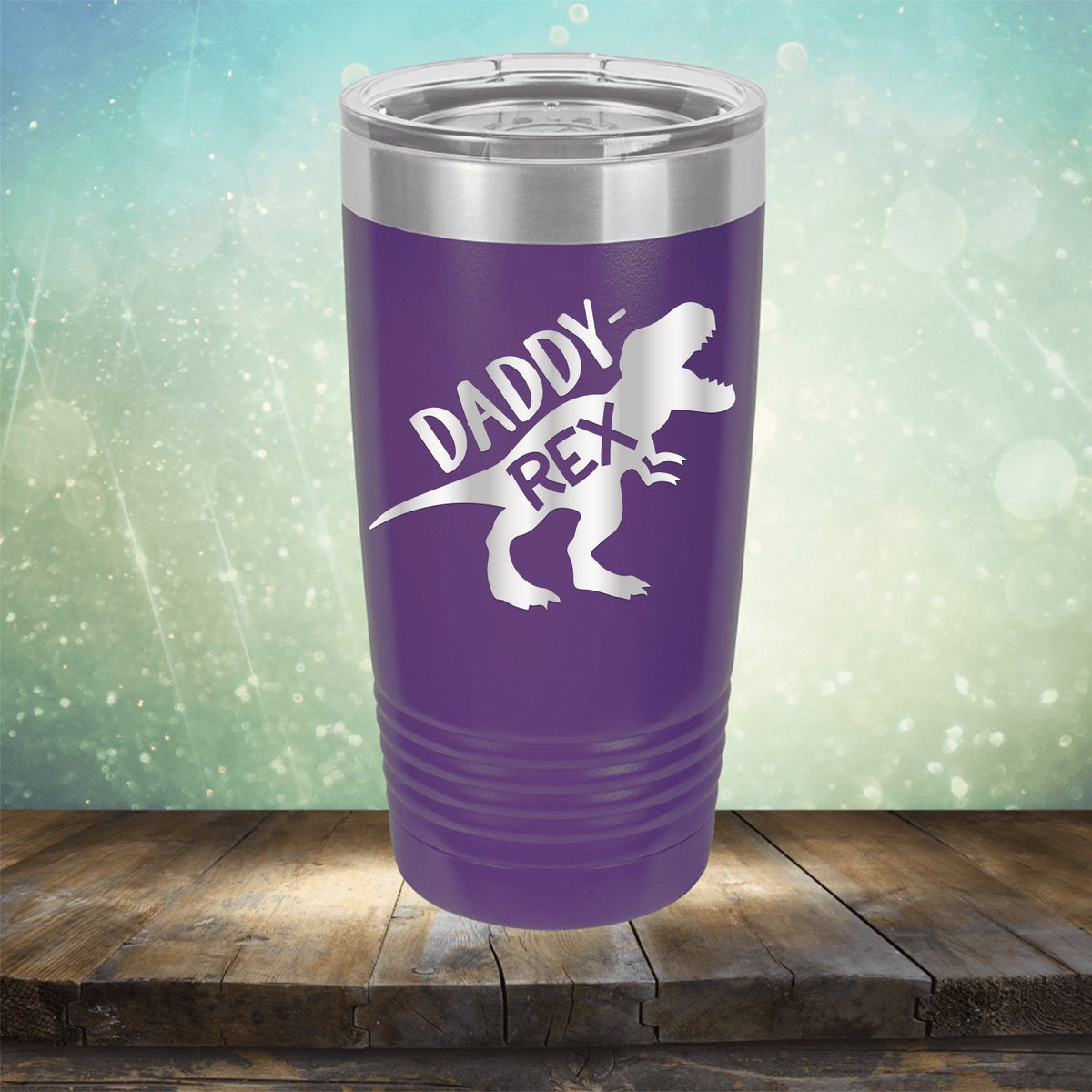 Daddy Rex Dinosaur - Laser Etched Tumbler Mug