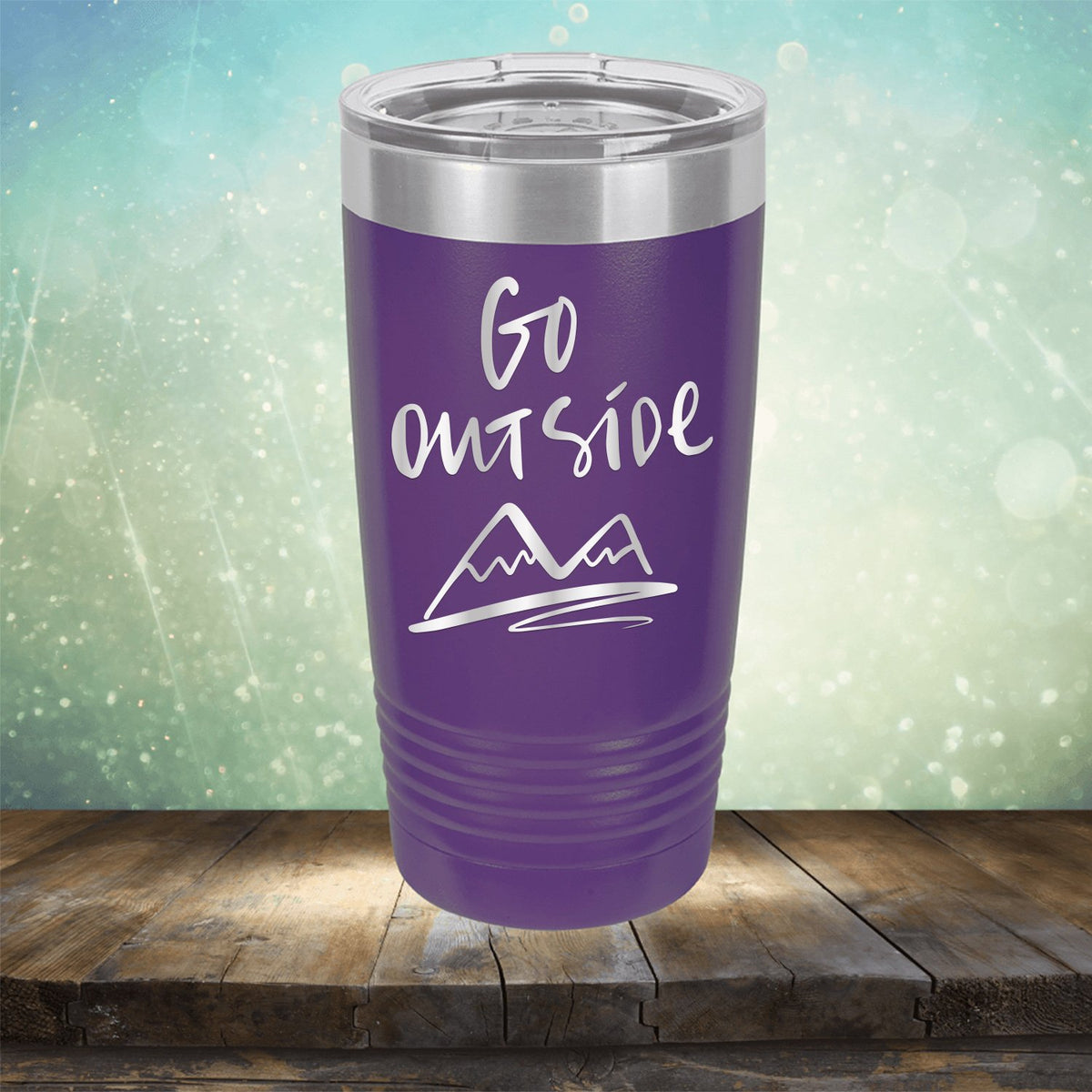Go Outside - Laser Etched Tumbler Mug