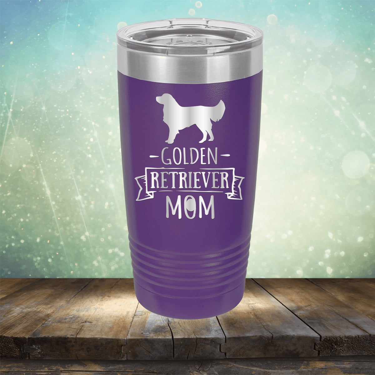 Golden Retriever Mom - Laser Etched Tumbler Mug