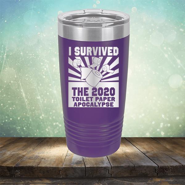 I Survived 2020 Toilet Paper Apocalypse - Laser Etched Tumbler Mug