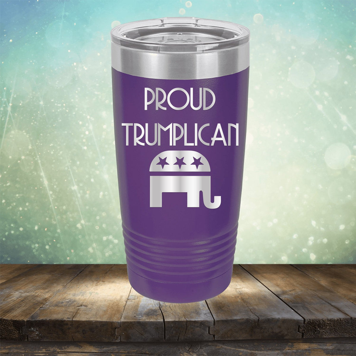 Proud Trumplican Elephant - Laser Etched Tumbler Mug