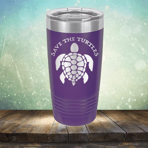 Save The Turtles - Laser Etched Tumbler Mug