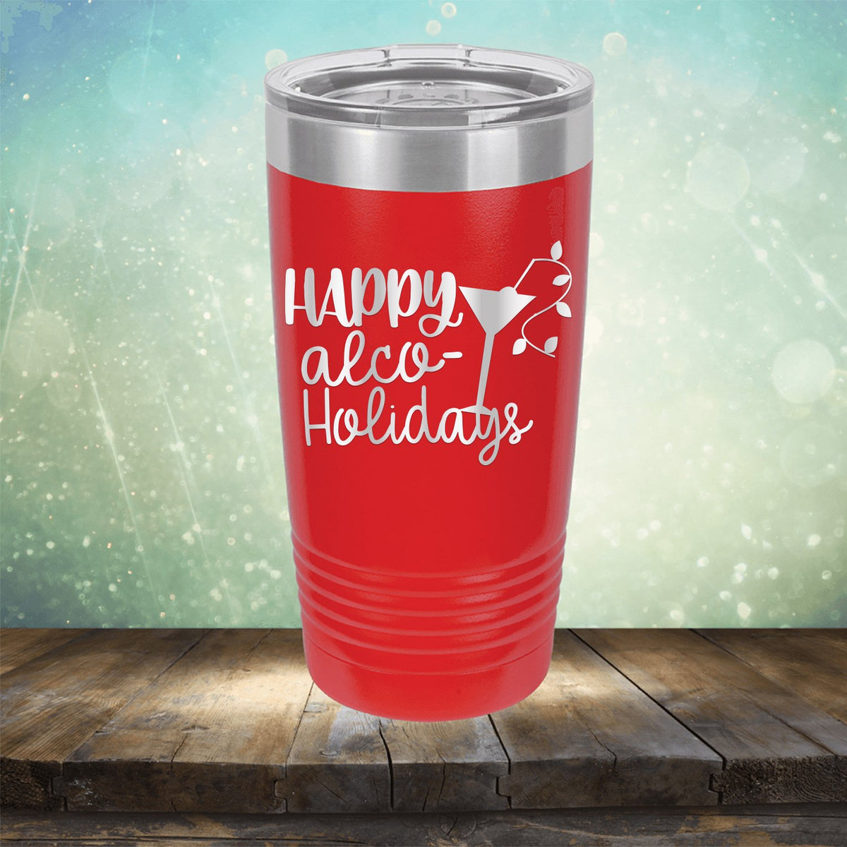 Happy Alco Holidays - Laser Etched Tumbler Mug