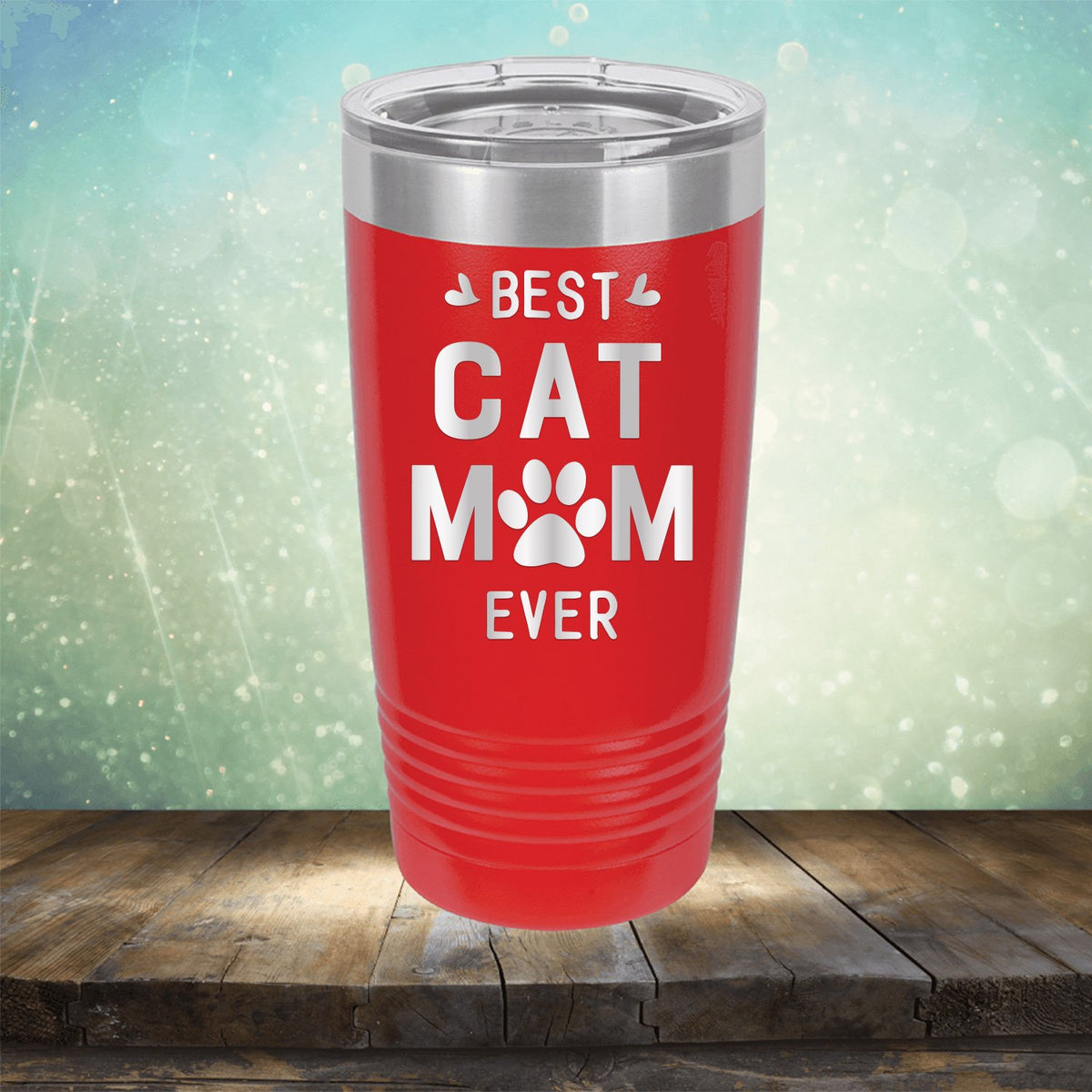 Best Cat Mom Ever - Laser Etched Tumbler Mug