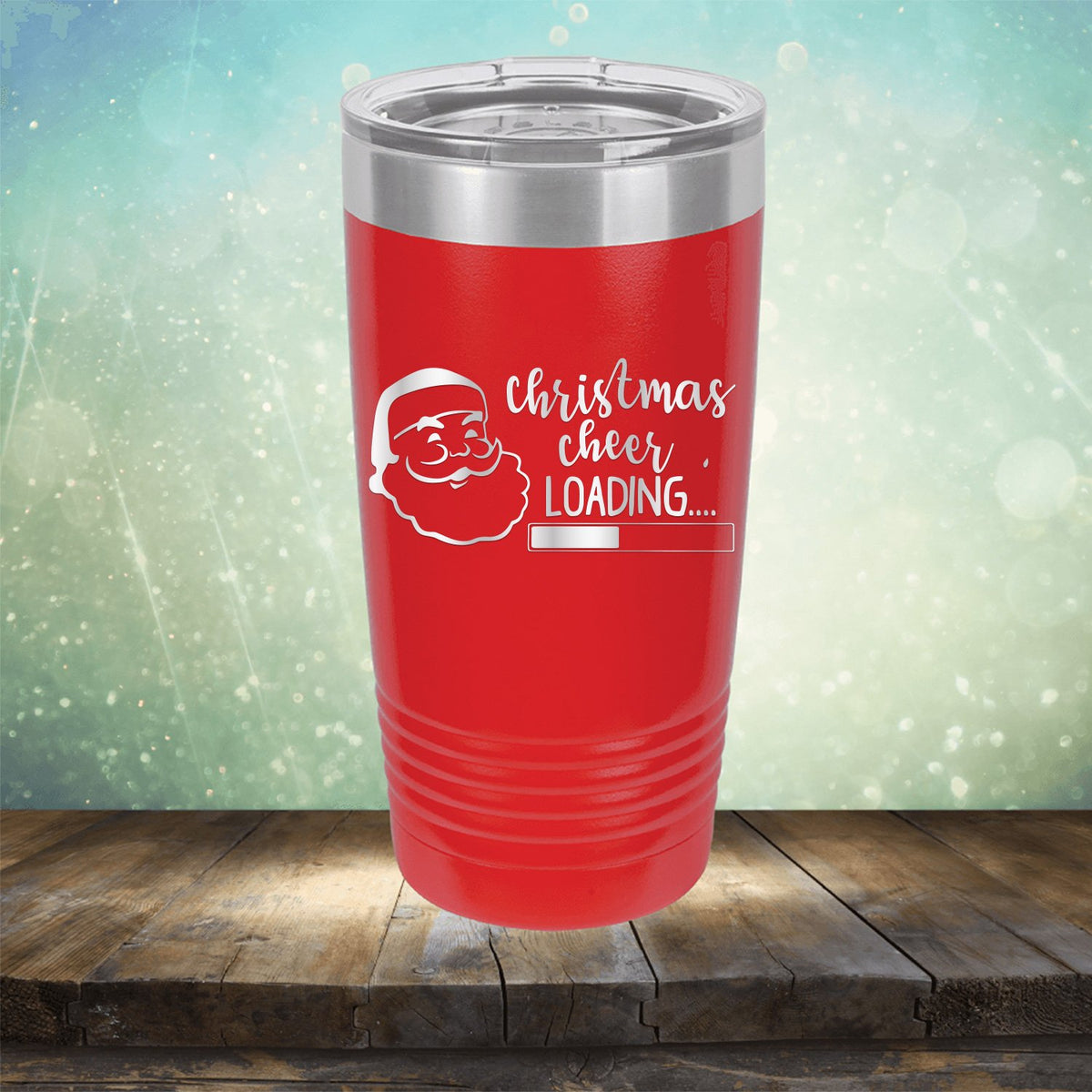 Christmas Cheer Loading - Laser Etched Tumbler Mug