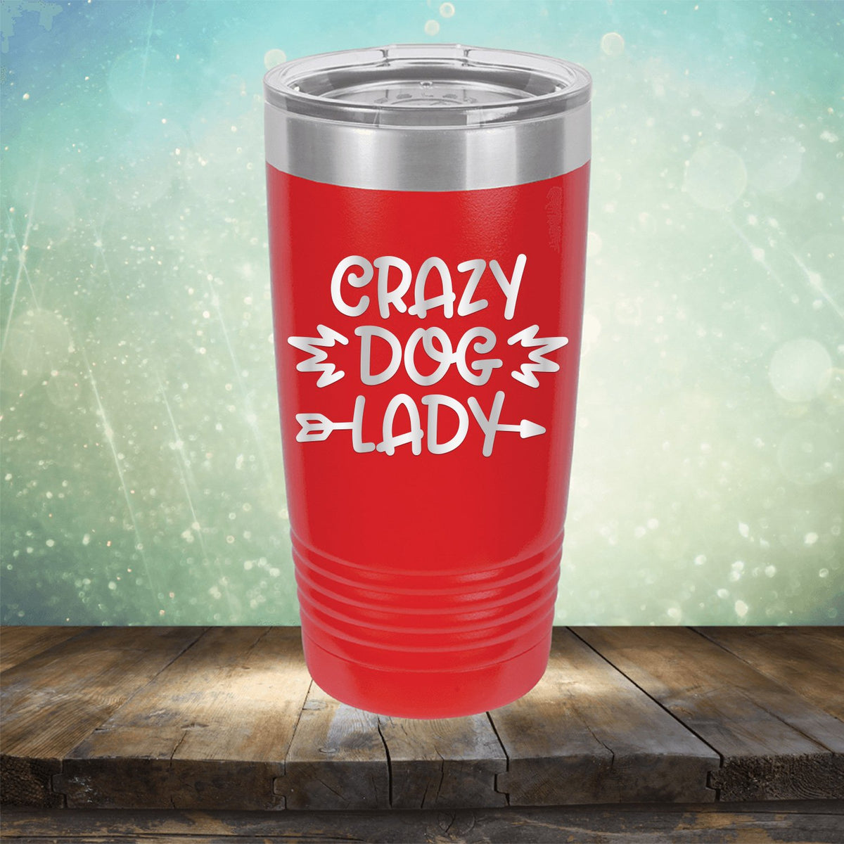 Crazy Dog Lady - Laser Etched Tumbler Mug