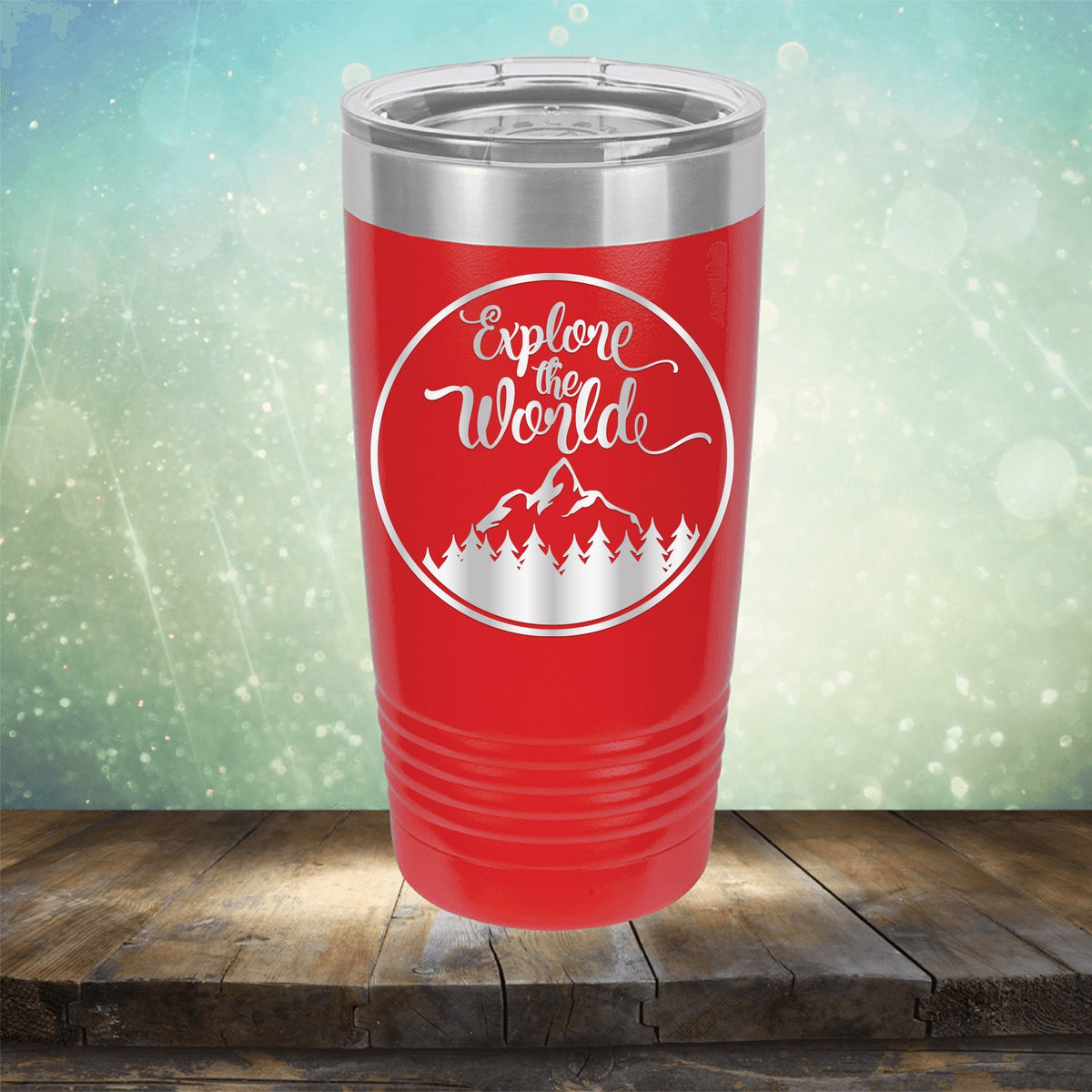 Explore The World - Laser Etched Tumbler Mug