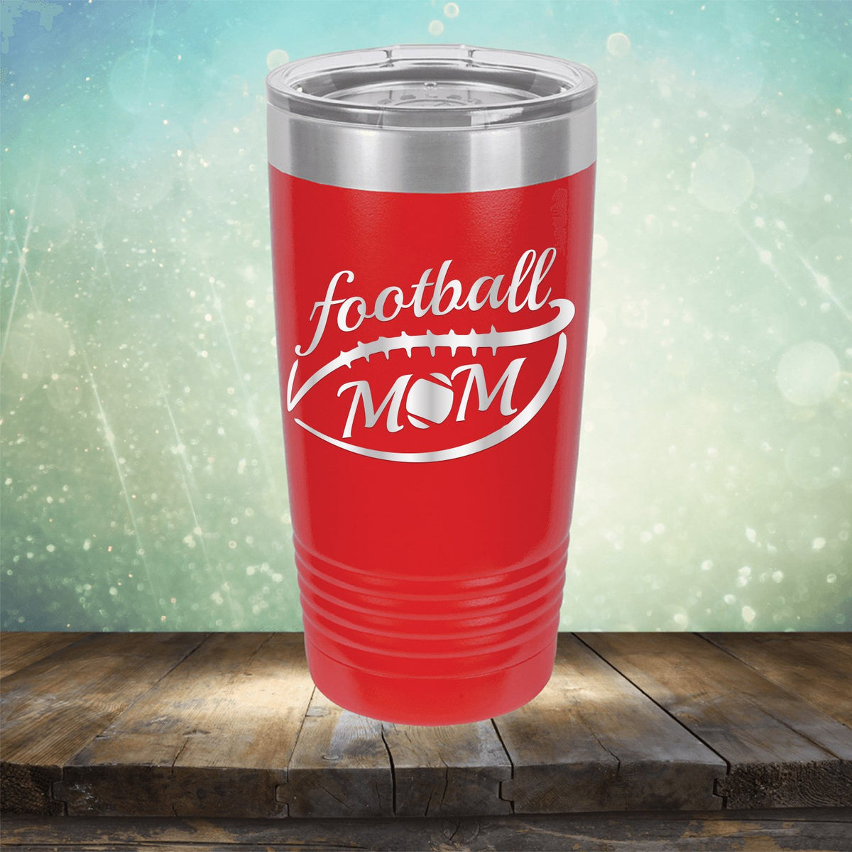 Football Mom - Laser Etched Tumbler Mug