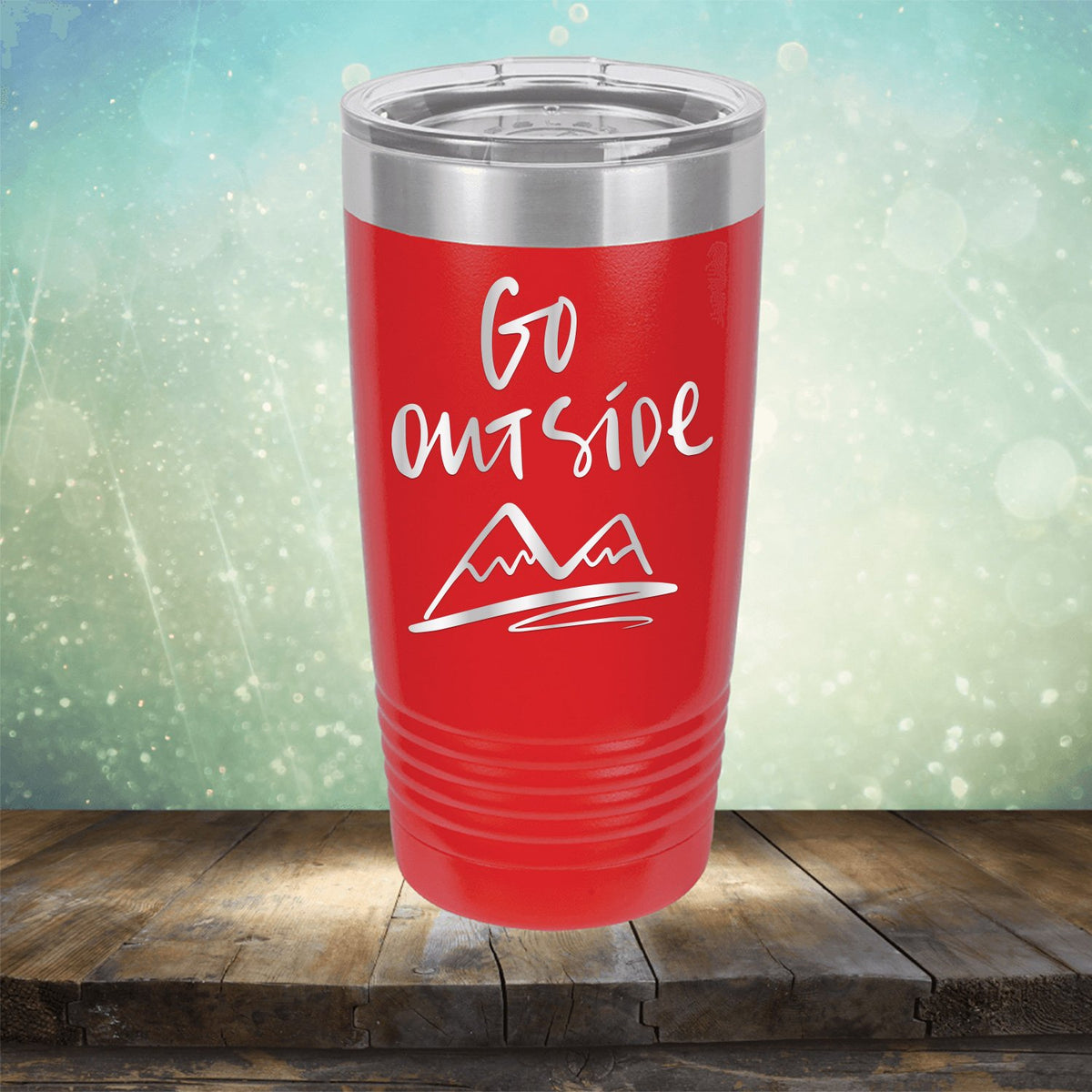 Go Outside - Laser Etched Tumbler Mug