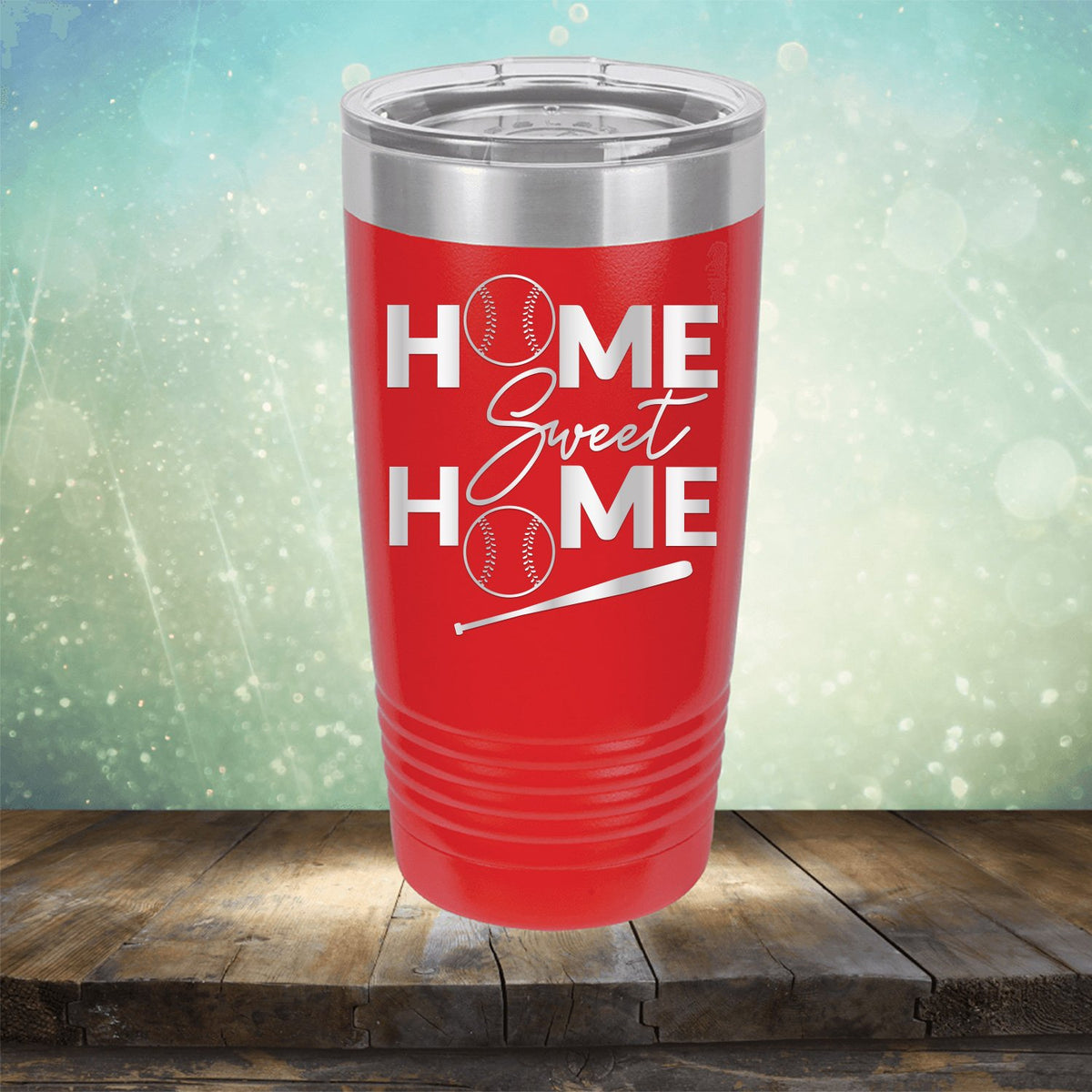 Home Sweet Home Baseball - Laser Etched Tumbler Mug