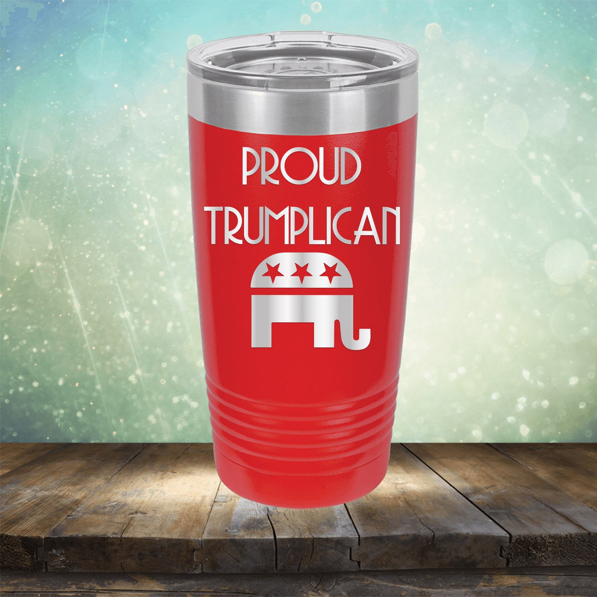 Proud Trumplican Elephant - Laser Etched Tumbler Mug