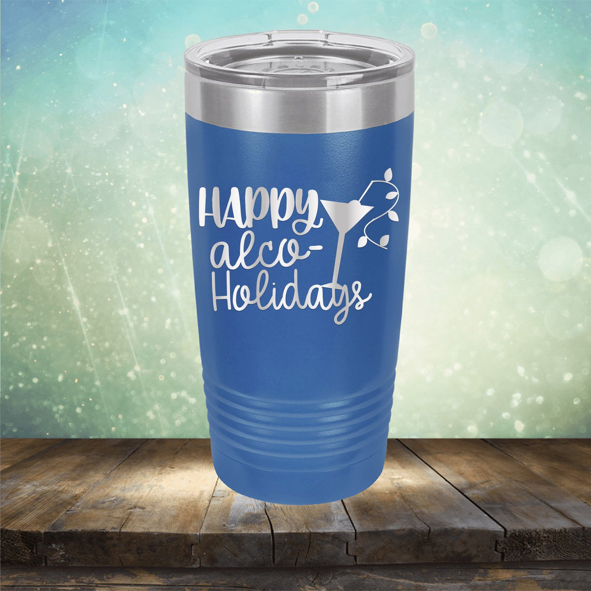 Happy Alco Holidays - Laser Etched Tumbler Mug