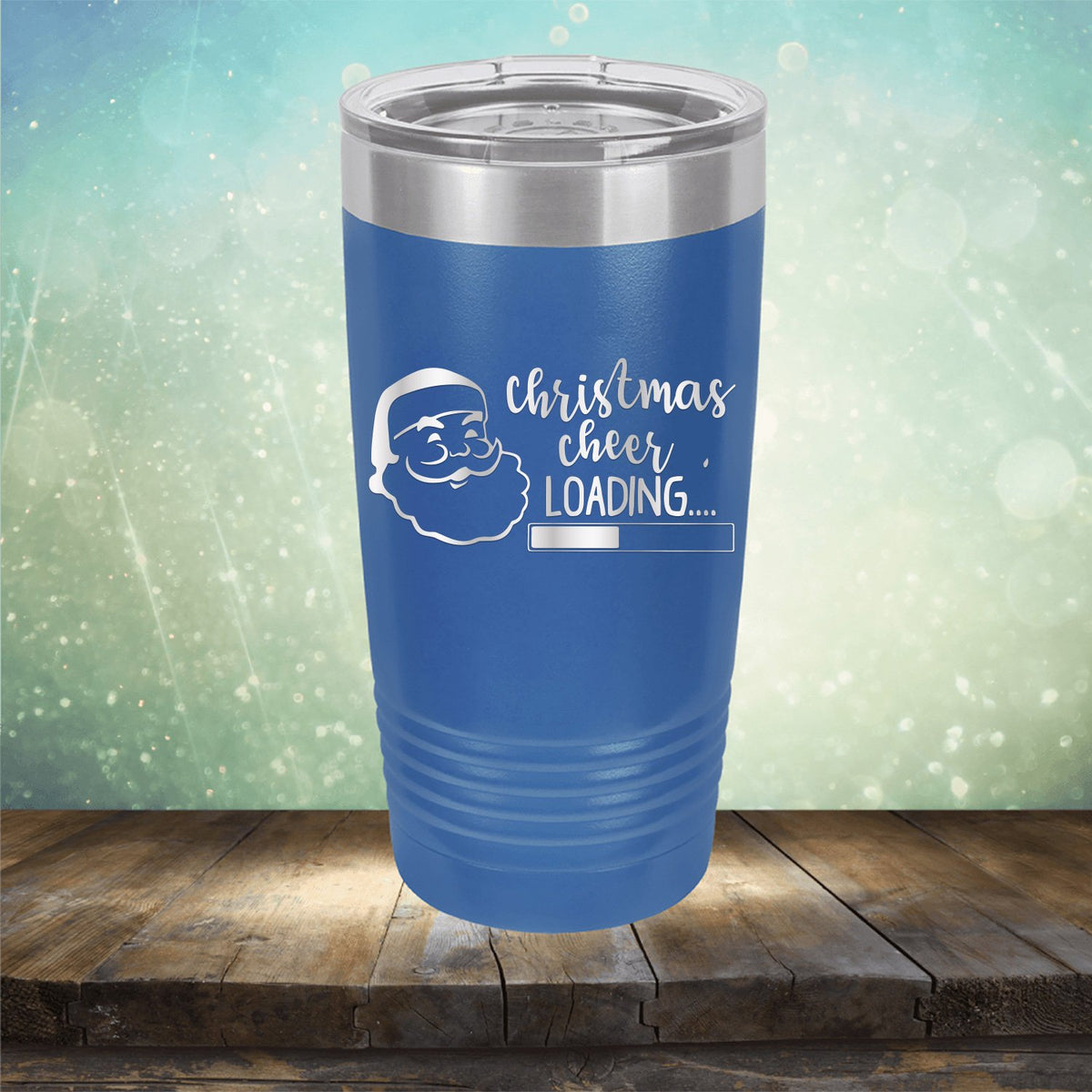 Christmas Cheer Loading - Laser Etched Tumbler Mug