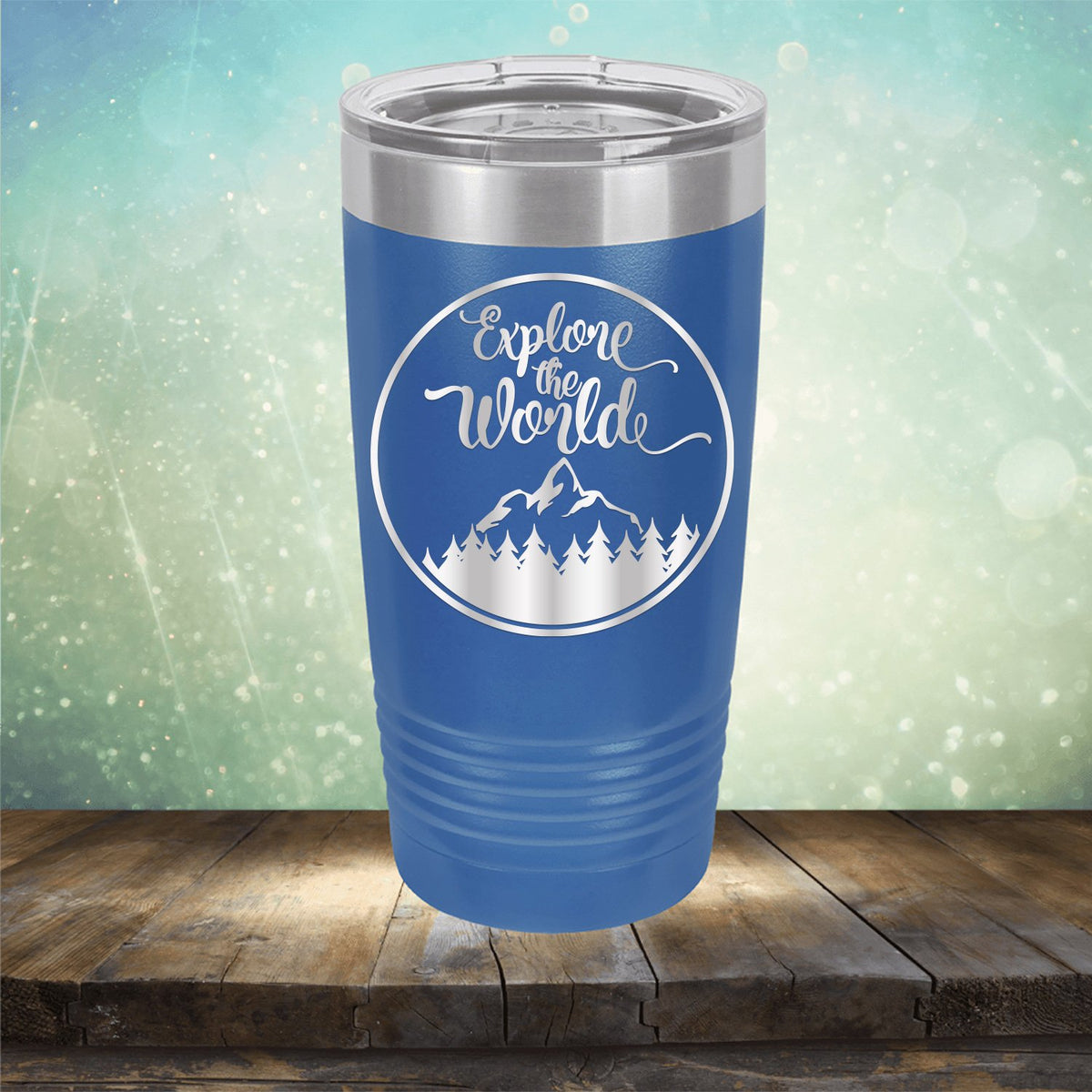 Explore The World - Laser Etched Tumbler Mug