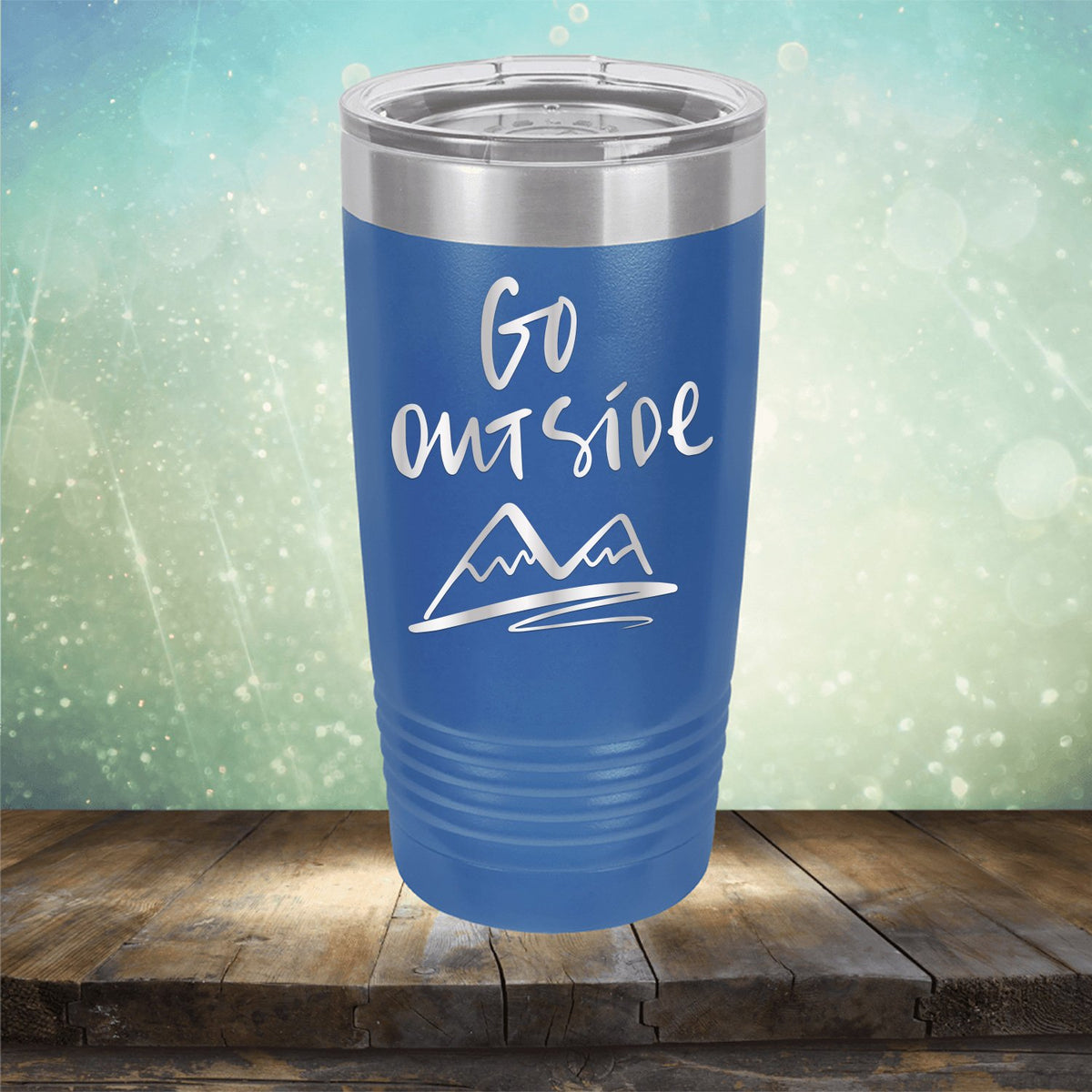 Go Outside - Laser Etched Tumbler Mug