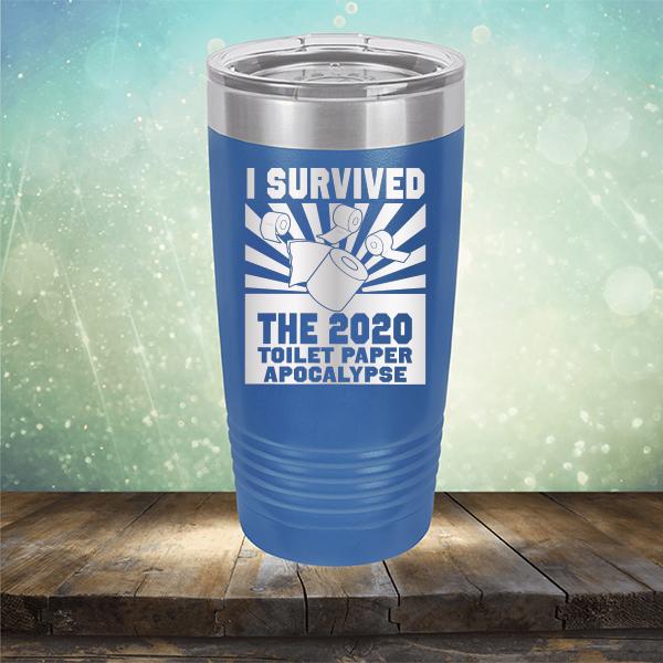 I Survived 2020 Toilet Paper Apocalypse - Laser Etched Tumbler Mug