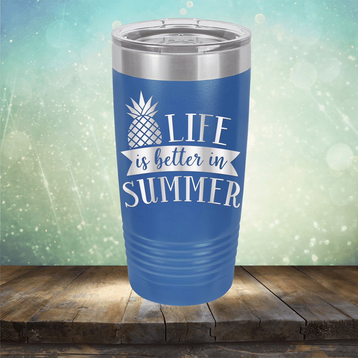 Life is Better in Summer - Laser Etched Tumbler Mug