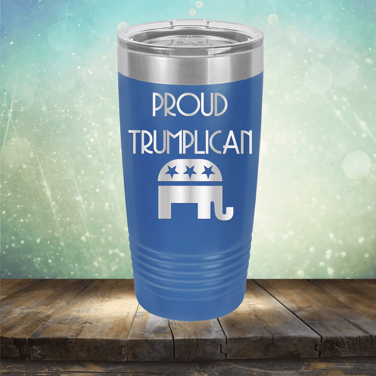Proud Trumplican Elephant - Laser Etched Tumbler Mug