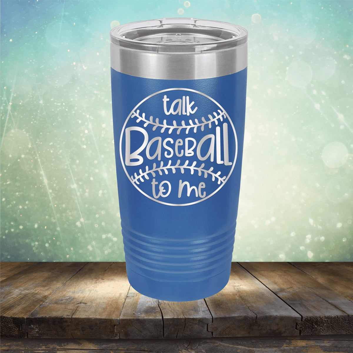 Talk Baseball To Me - Laser Etched Tumbler Mug