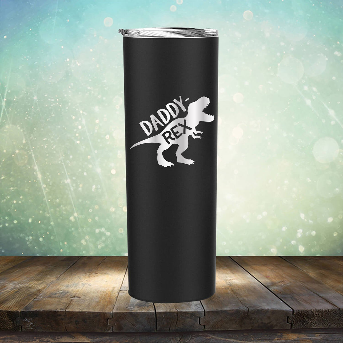 Daddy Rex Dinosaur - Laser Etched Tumbler Mug