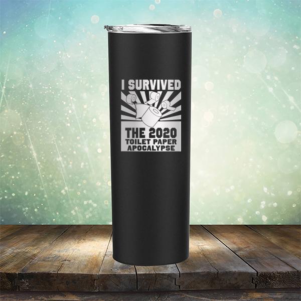 I Survived 2020 Toilet Paper Apocalypse - Laser Etched Tumbler Mug