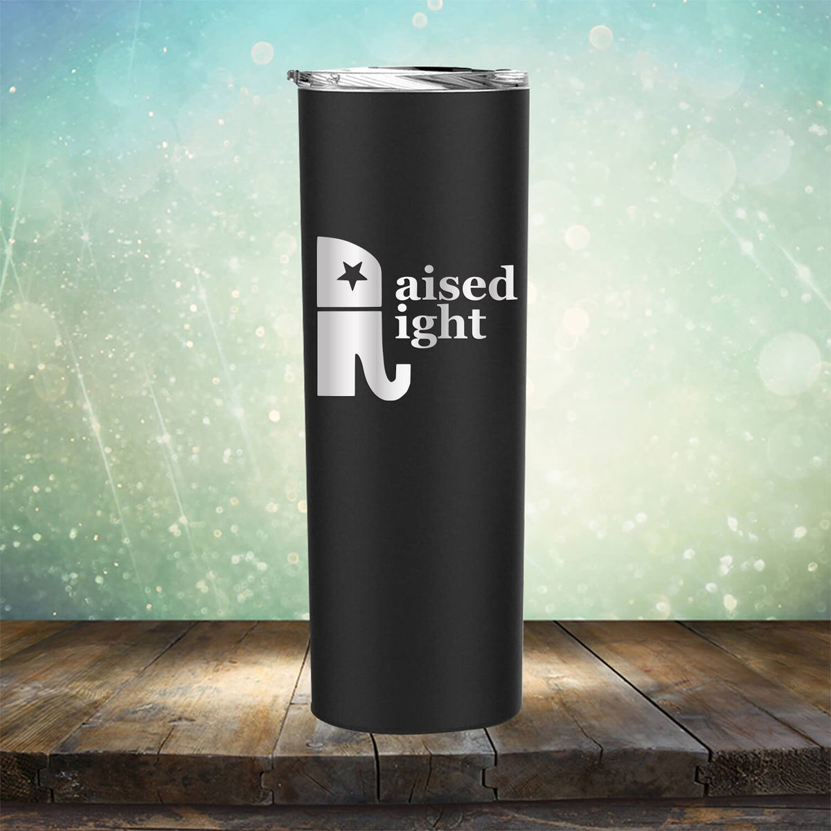 Elephant Raised Right - Laser Etched Tumbler Mug