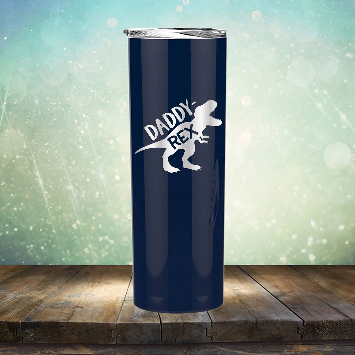 Daddy Rex Dinosaur - Laser Etched Tumbler Mug