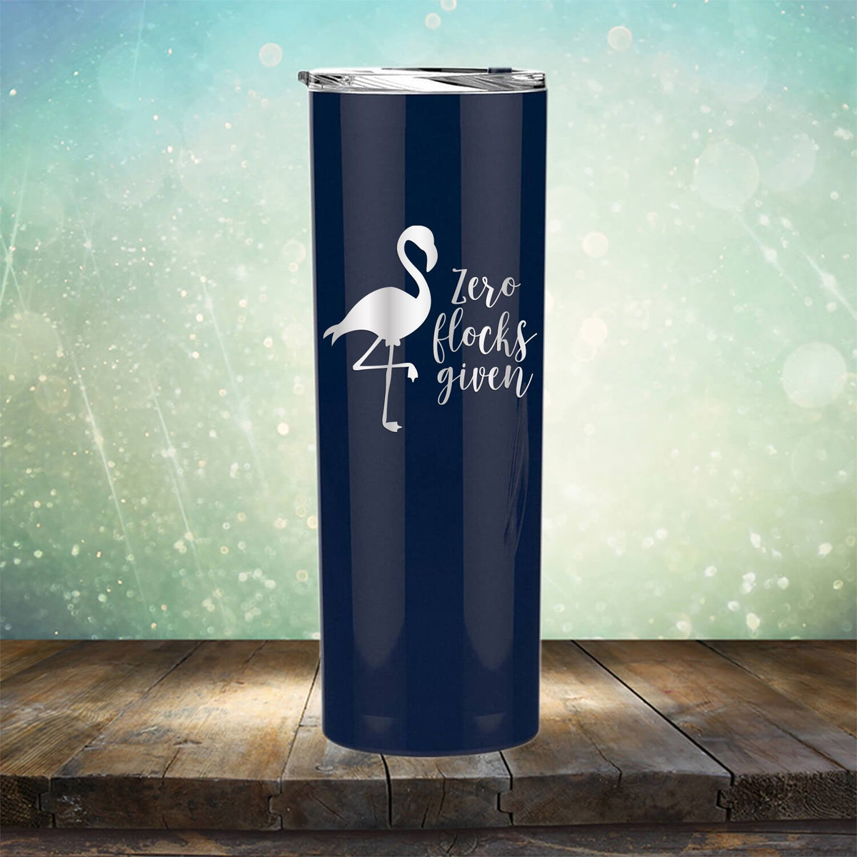 Zero Flocks Given - Laser Etched Tumbler Mug
