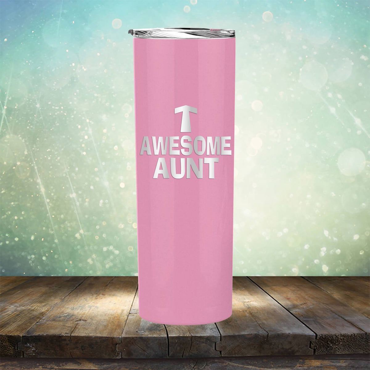 Awesome Aunt - Laser Etched Tumbler Mug