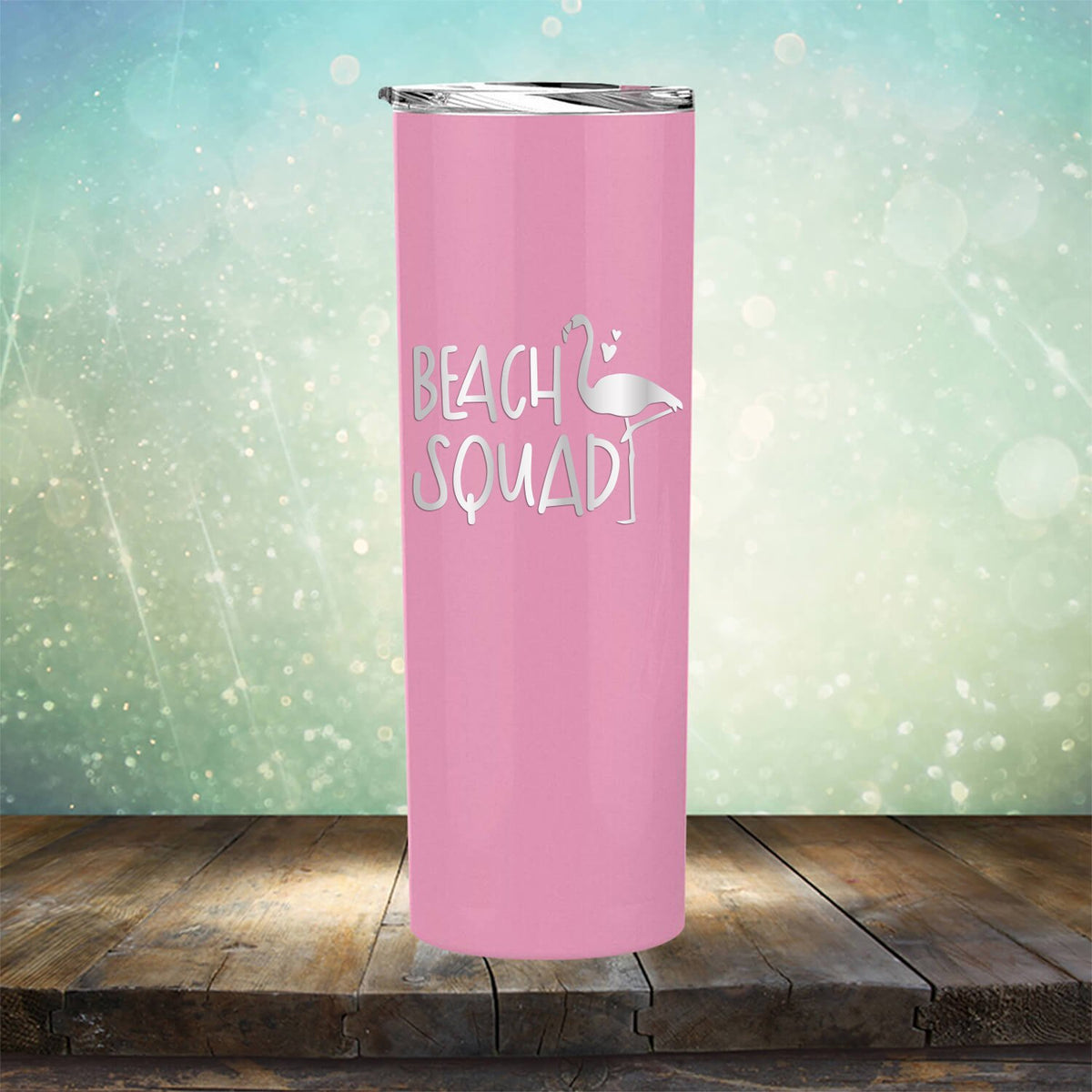 Beach Squad with Swan - Laser Etched Tumbler Mug