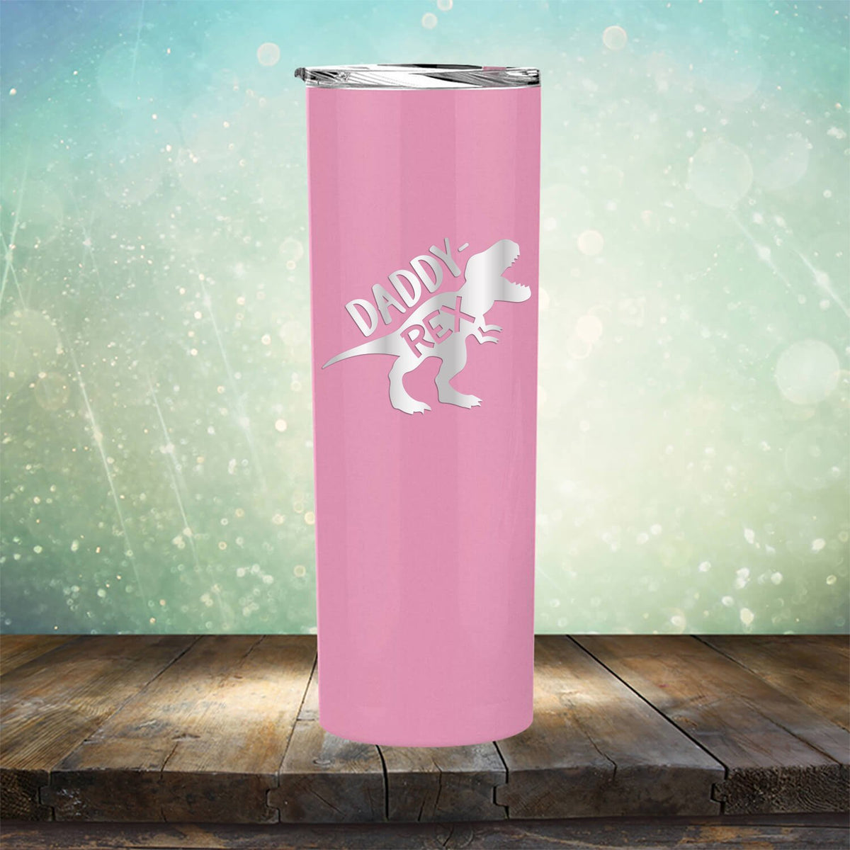 Daddy Rex Dinosaur - Laser Etched Tumbler Mug
