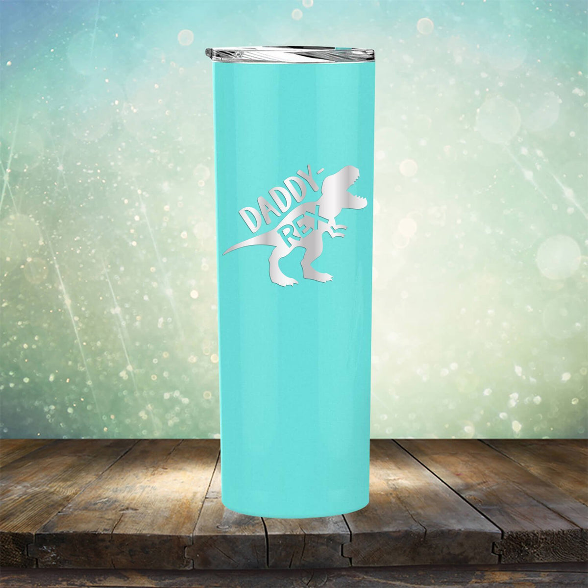 Daddy Rex Dinosaur - Laser Etched Tumbler Mug