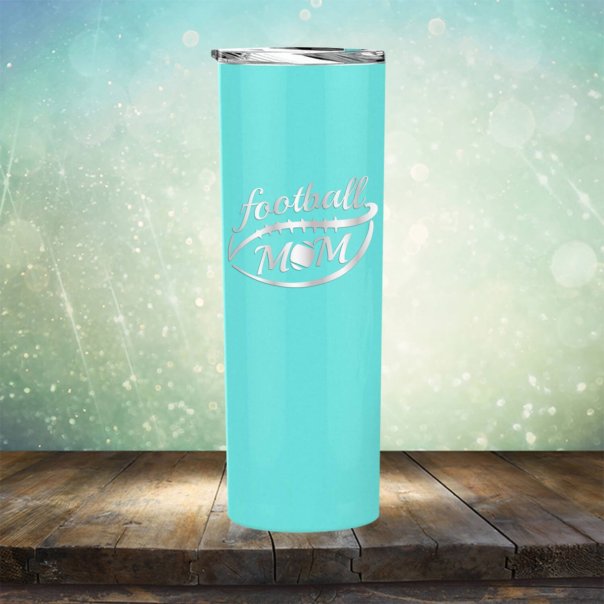 Football Mom - Laser Etched Tumbler Mug