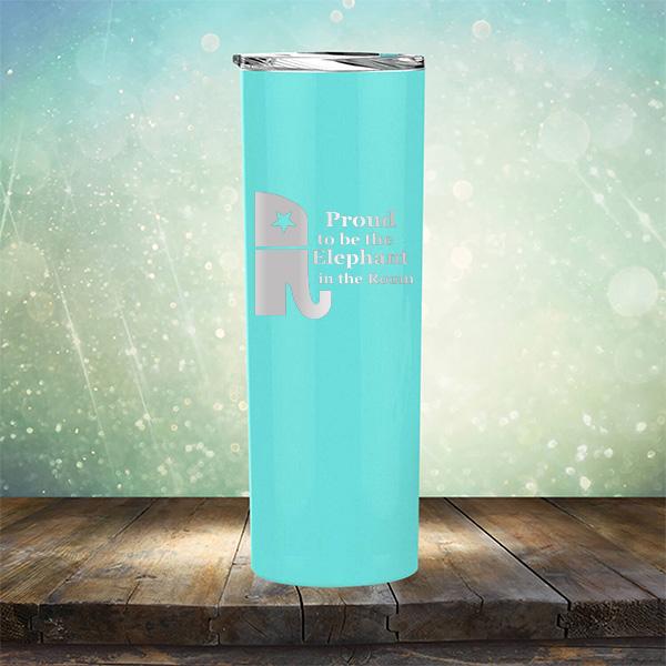 Proud To Be The Elephant in the Room - Laser Etched Tumbler Mug