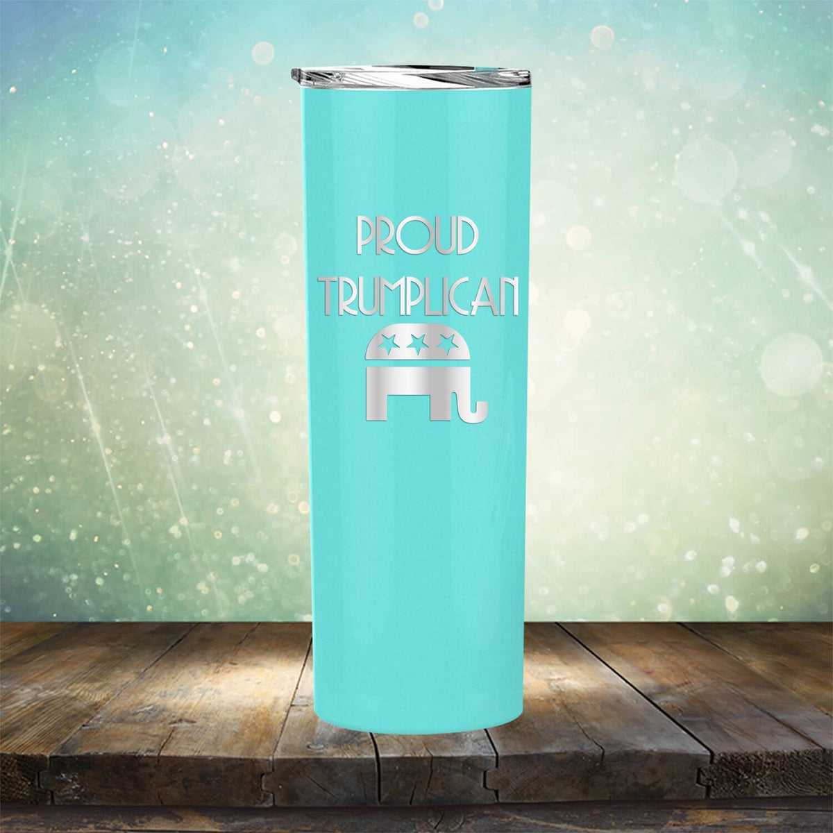 Proud Trumplican Elephant - Laser Etched Tumbler Mug