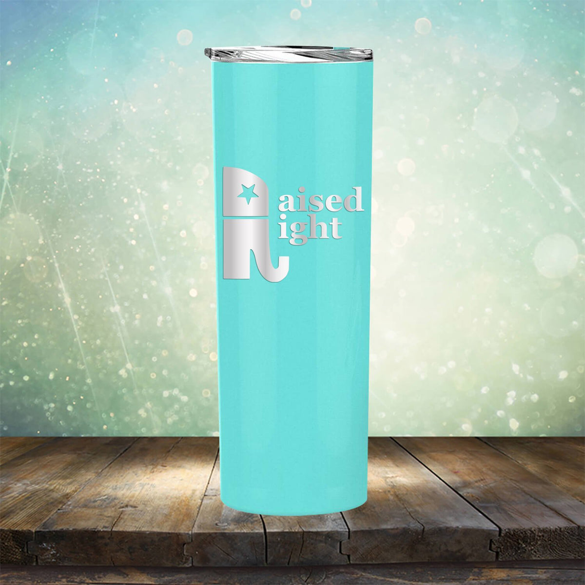Elephant Raised Right - Laser Etched Tumbler Mug