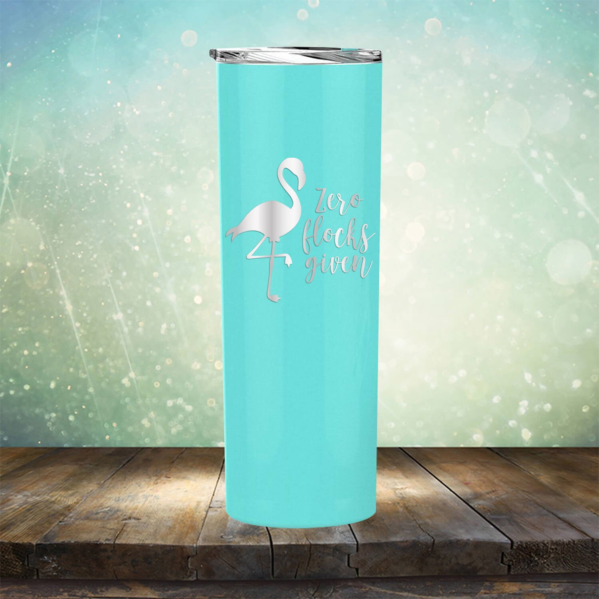 Zero Flocks Given - Laser Etched Tumbler Mug