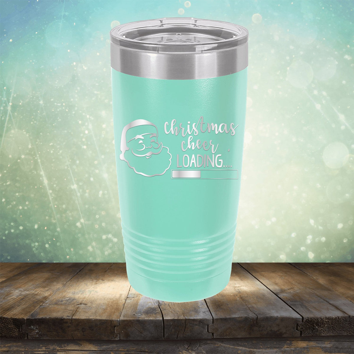 Christmas Cheer Loading - Laser Etched Tumbler Mug