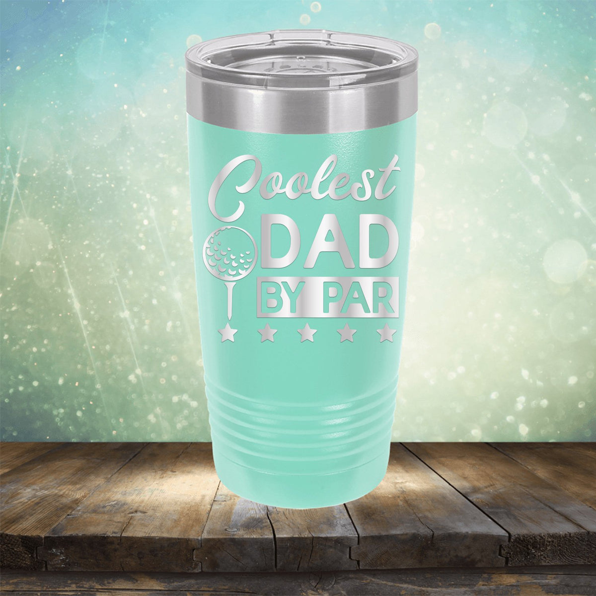 Coolest Dad By Par - Laser Etched Tumbler Mug