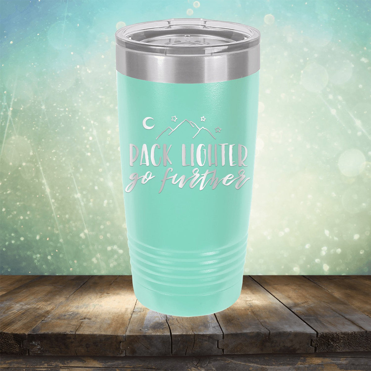 Pack Lighter Go Further - Laser Etched Tumbler Mug