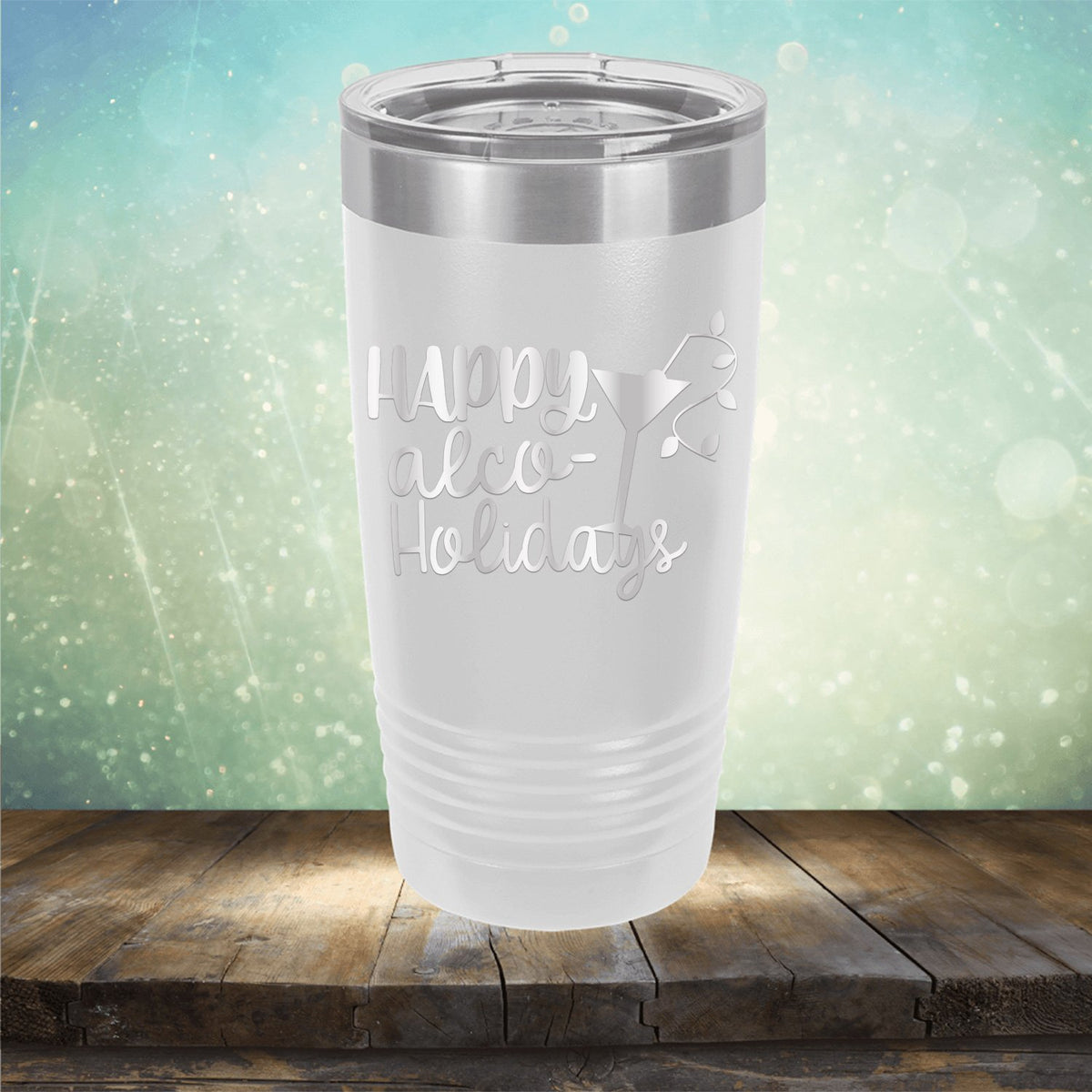 Happy Alco Holidays - Laser Etched Tumbler Mug