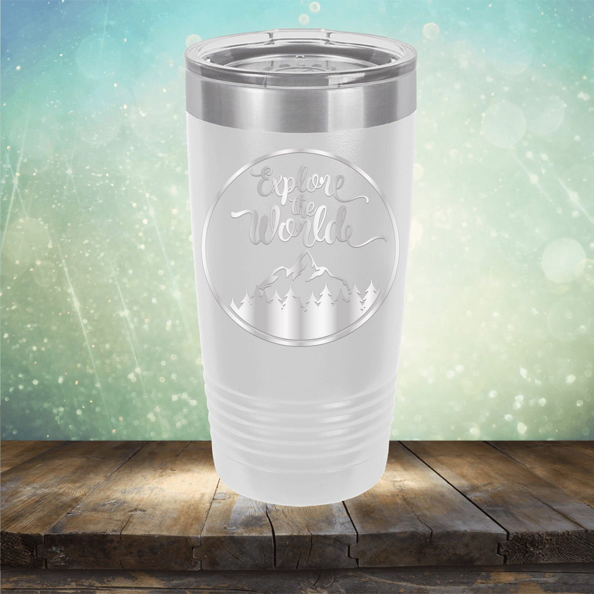 Explore The World - Laser Etched Tumbler Mug