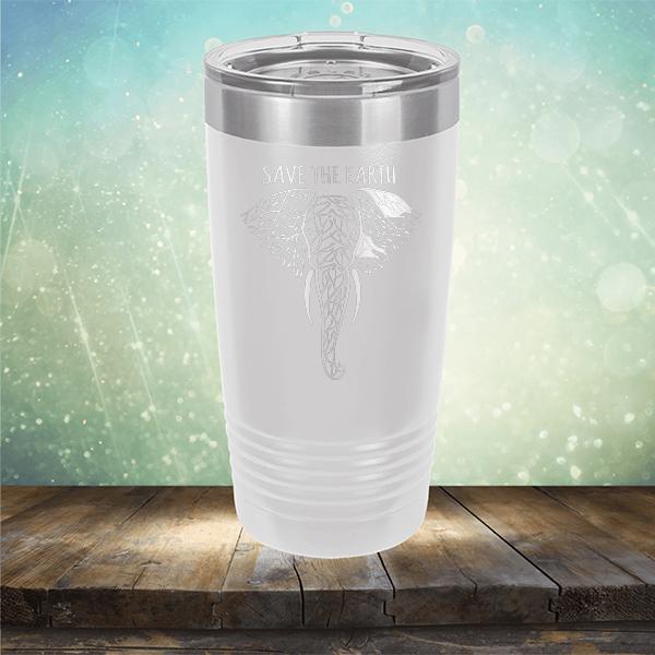 Save Elephants Save The Earth - Laser Etched Tumbler Mug