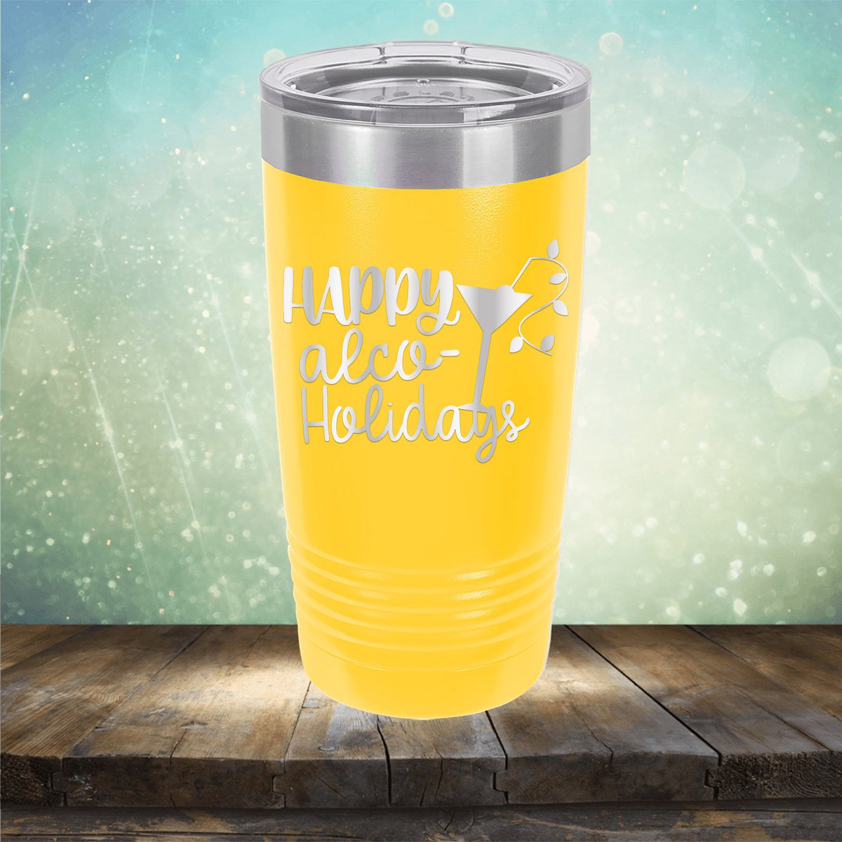 Happy Alco Holidays - Laser Etched Tumbler Mug