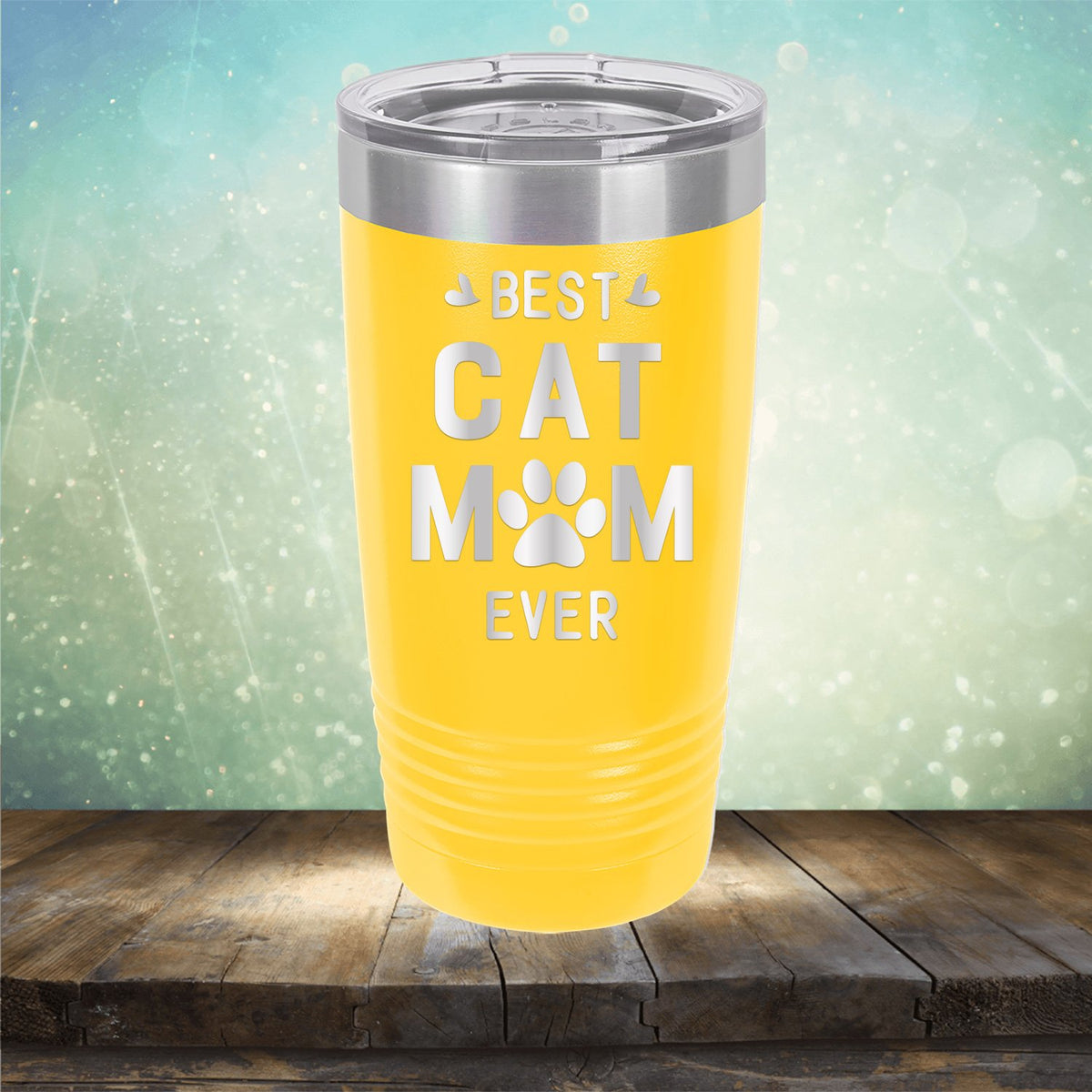 Best Cat Mom Ever - Laser Etched Tumbler Mug