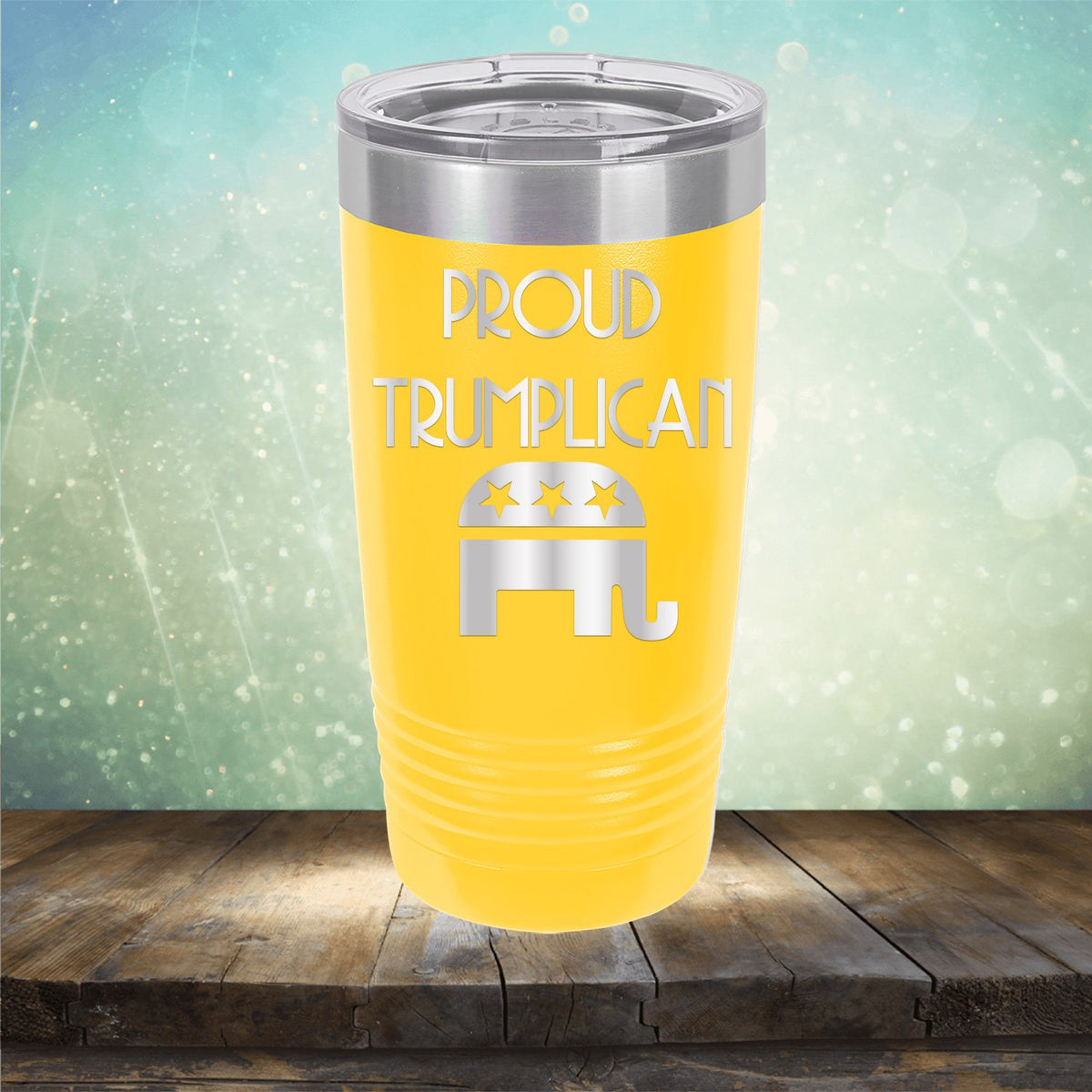 Proud Trumplican Elephant - Laser Etched Tumbler Mug