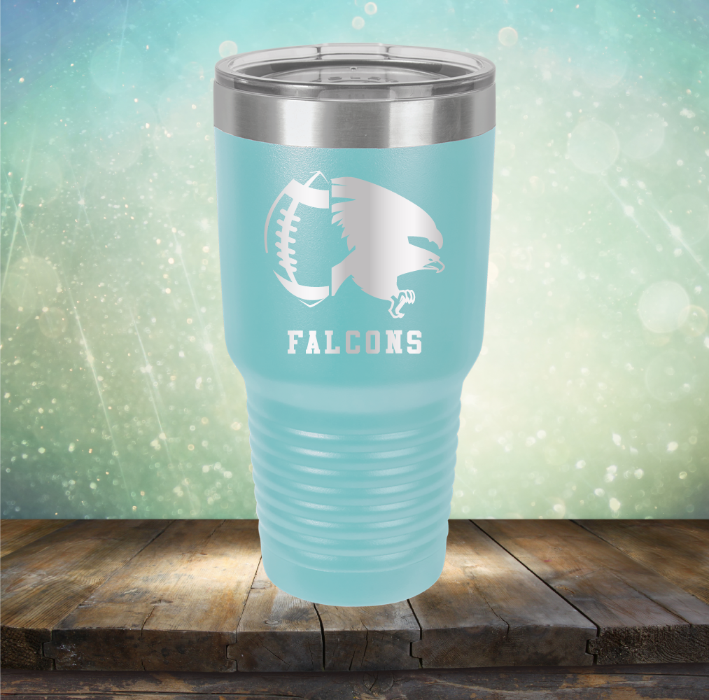 Falcons Football - Laser Etched Tumbler Mug