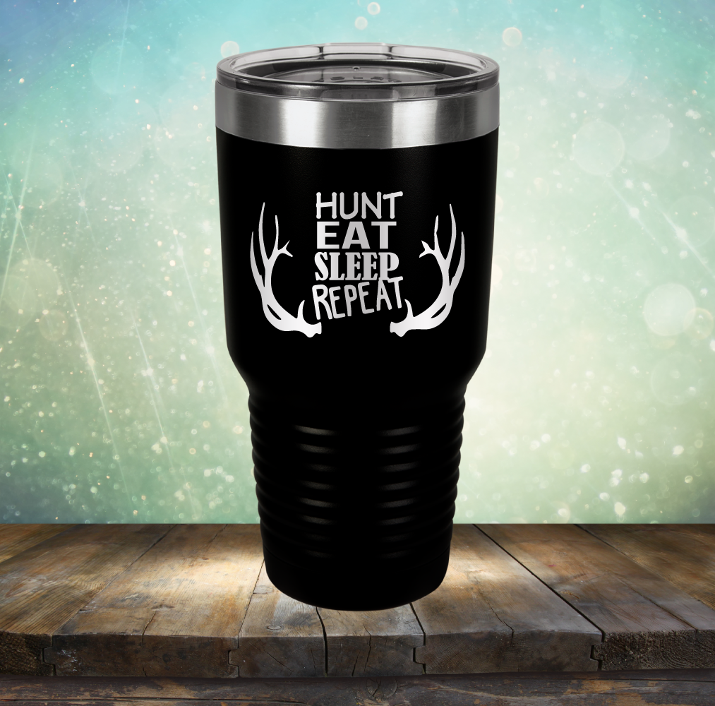 Hunt Eat Sleep Repeat - Laser Etched Tumbler Mug