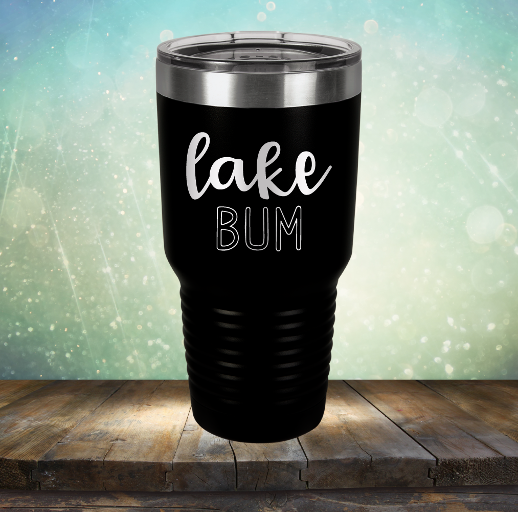 Lake Bum - Laser Etched Tumbler Mug