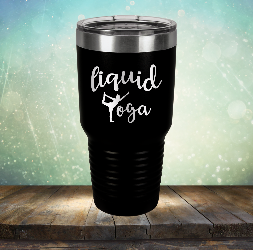 Liquid Yoga - Laser Etched Tumbler Mug
